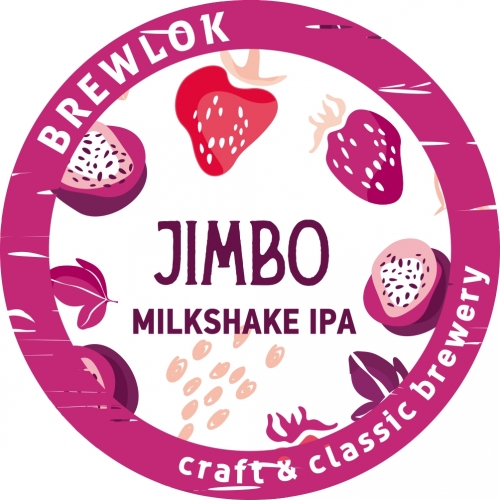 Брюлок Джимбо Милкшейк ИПА / Brewlock Jimbo Milkshake IPA (0,5 л.*бут.) 6,9%