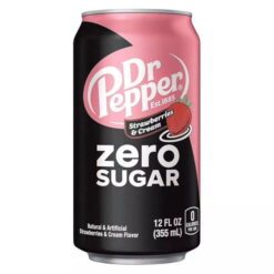 Доктор Пеппер Клубника и Сливки Зеро Шугар (США) / Dr. Pepper Strawberries & Cream (0,355л.*ж/б.)