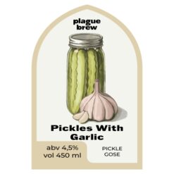 Plague Brew Pickles With Garlic - Sour