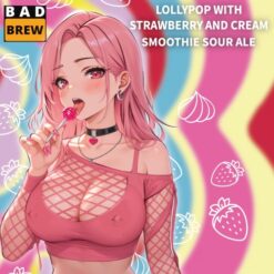 BAD Brew LOLLYPOP WITH STRAWBERRY AND CREAM - Sour